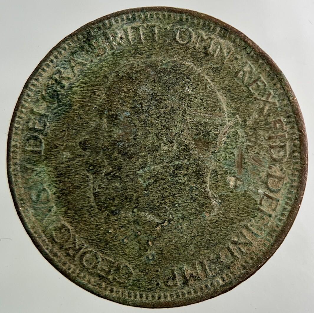 1929 George V Half-Penny Coin | Collectable Grade