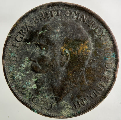 1917 George V Half-Penny Coin | Collectable Grade