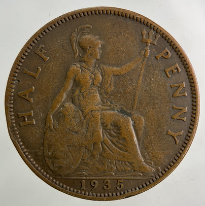 1935 George V Half-Penny Coin | Collectable Grade