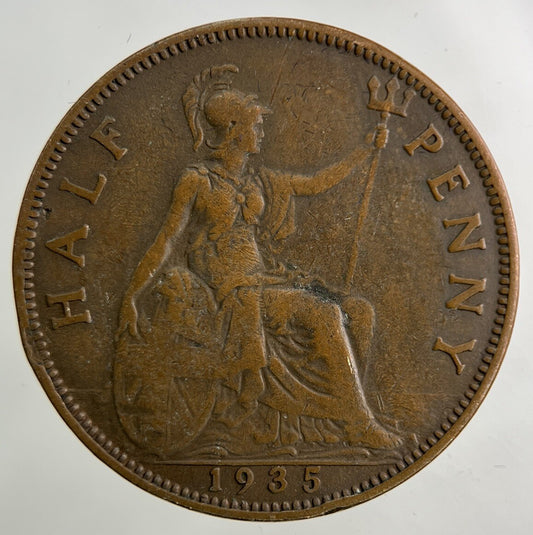 1935 George V Half-Penny Coin | Collectable Grade