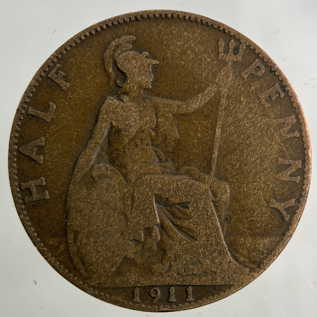 1911 George V Half-Penny Coin | Collectable Grade