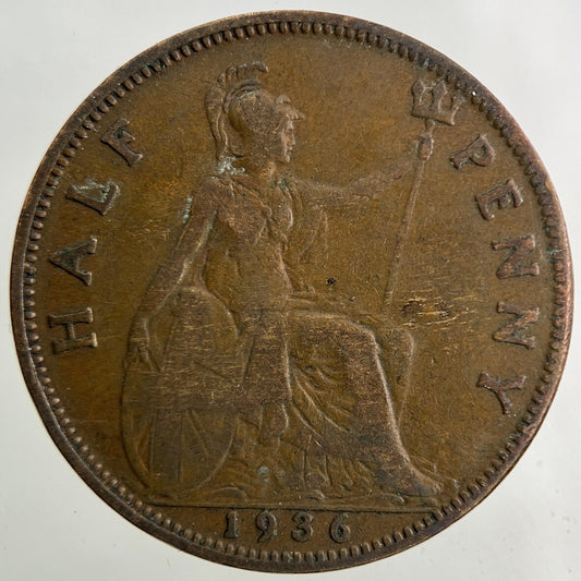 1936 George V Half-Penny Coin | Collectable Grade