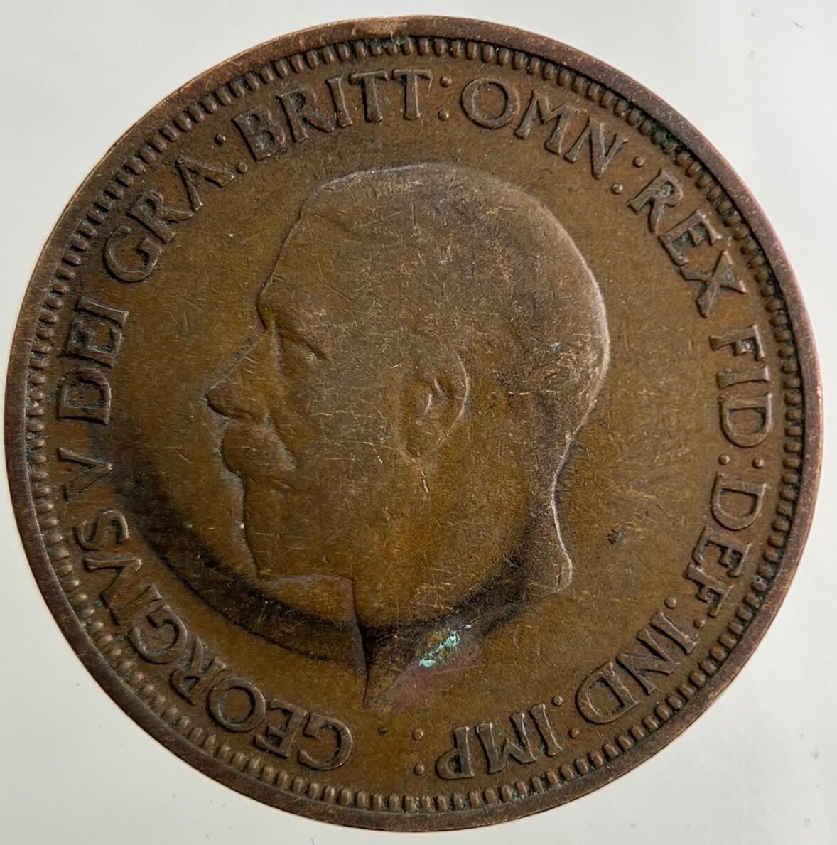 1936 George V Half-Penny Coin | Collectable Grade