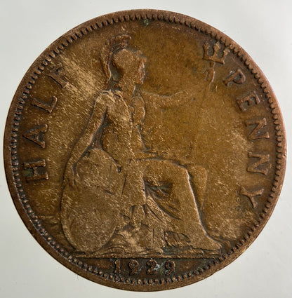 1929 George V Half-Penny Coin | Collectable Grade