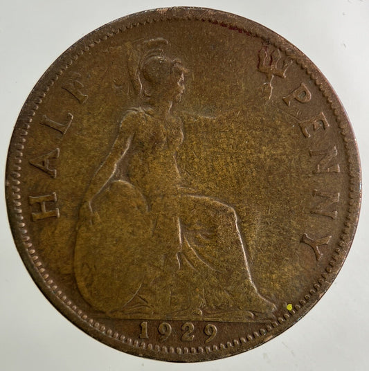 1929 George V Half-Penny Coin | Collectable Grade