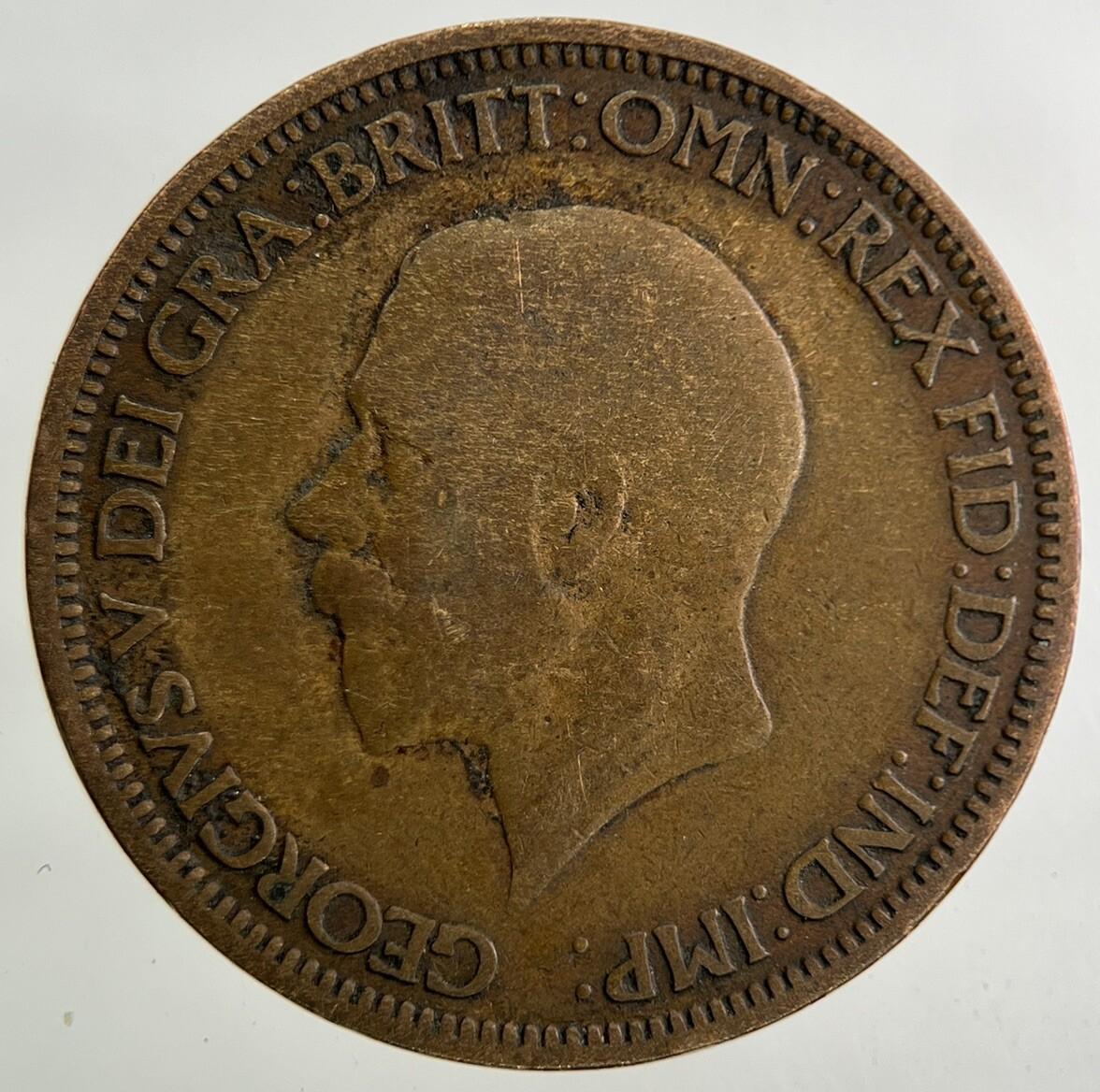1929 George V Half-Penny Coin | Collectable Grade