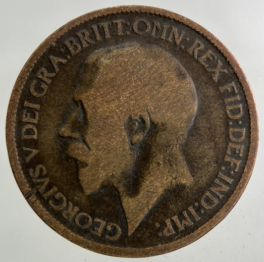 1916 George V Half-Penny Coin | Fair Grade