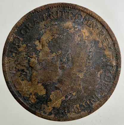 1916 George V Half-Penny Coin | Fair Grade