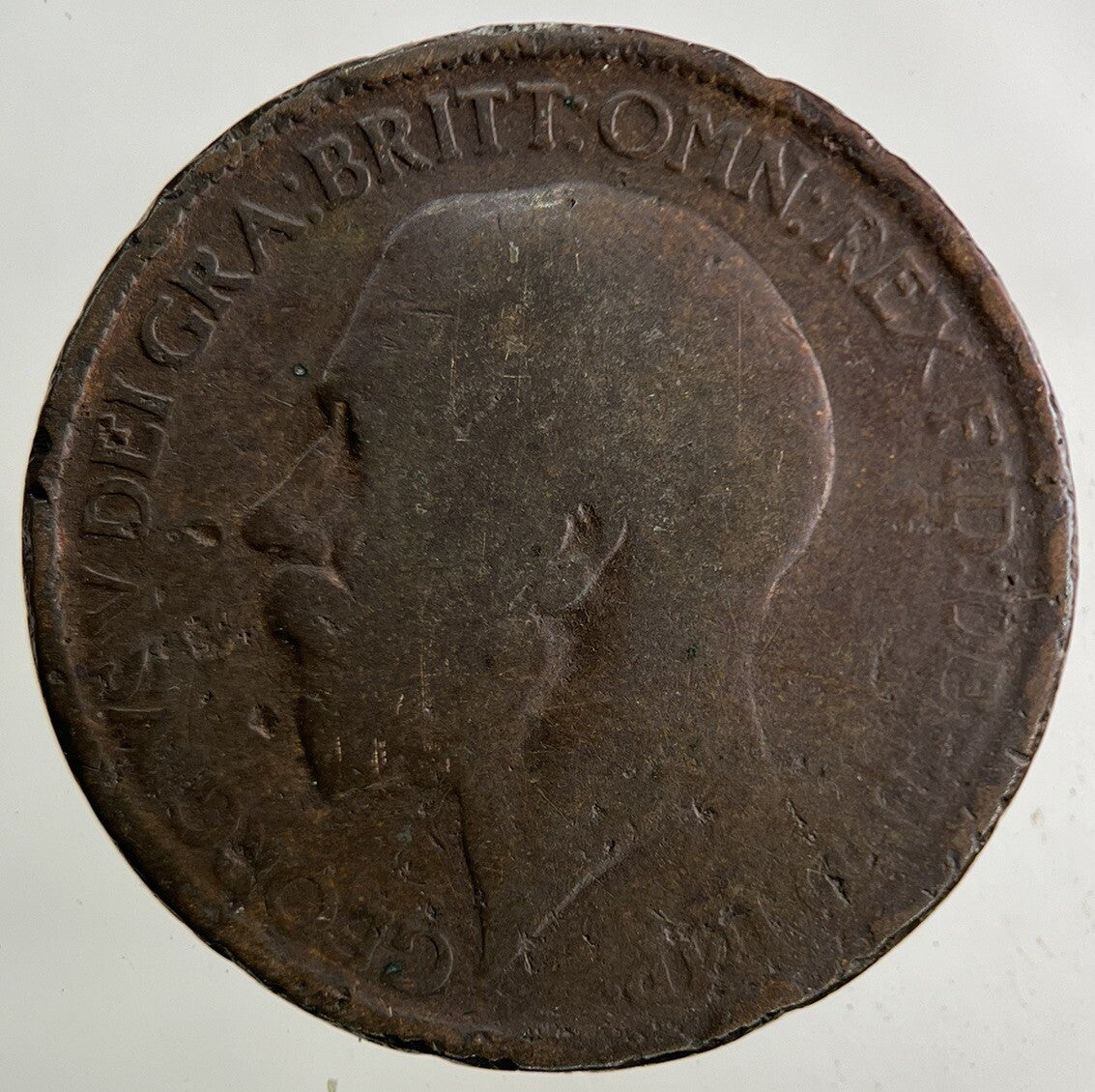 1916 George V Half-Penny Coin | Fair Grade