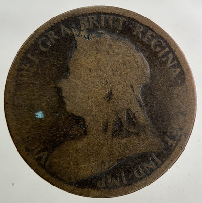 1900 Victoria Half-Penny Coin | Fair Grade