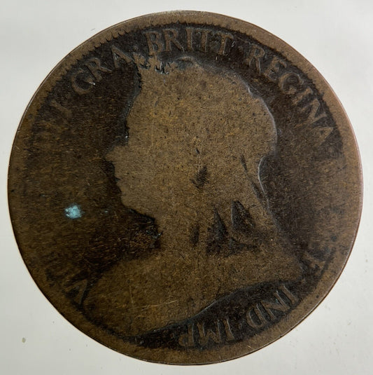 1900 Victoria Half-Penny Coin | Fair Grade