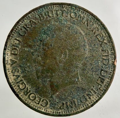 1929 George V Half-Penny Coin | Fine Collectable Grade