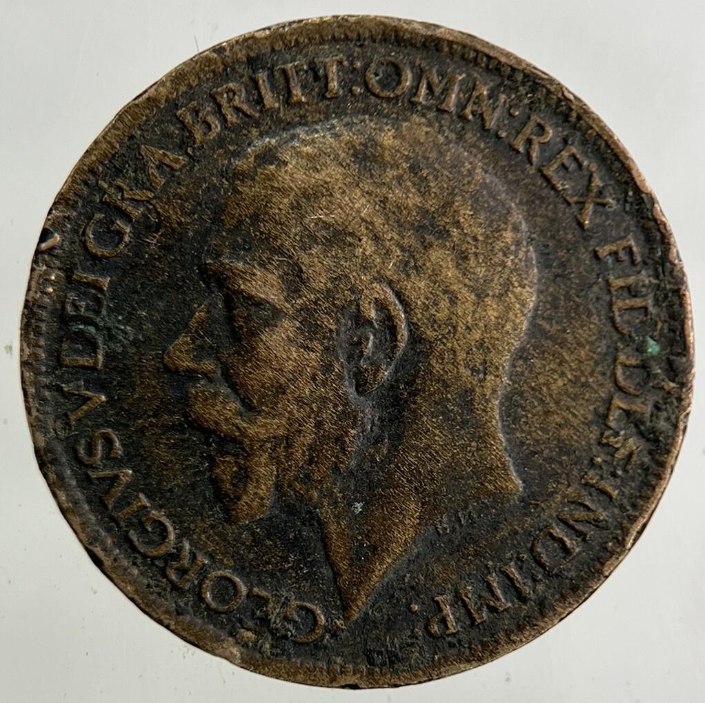 1917 George V Farthing Coin | Fine Collectable Grade