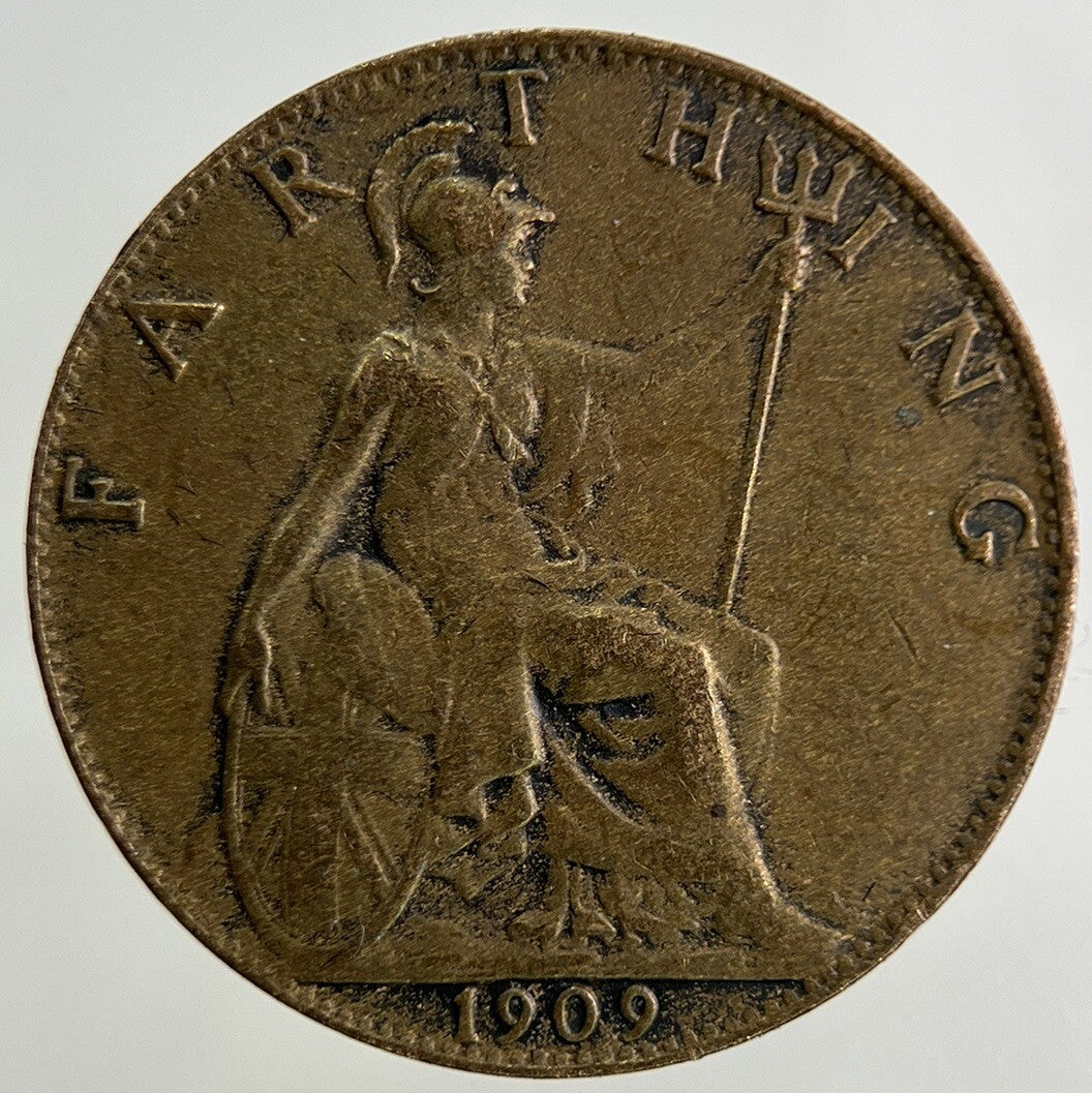 1909 Edward VII Farthing Coin | Fine Collectable Grade