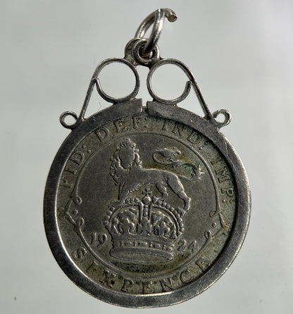 1924 George V Sixpence Silver Coin | Fine Collectable Grade