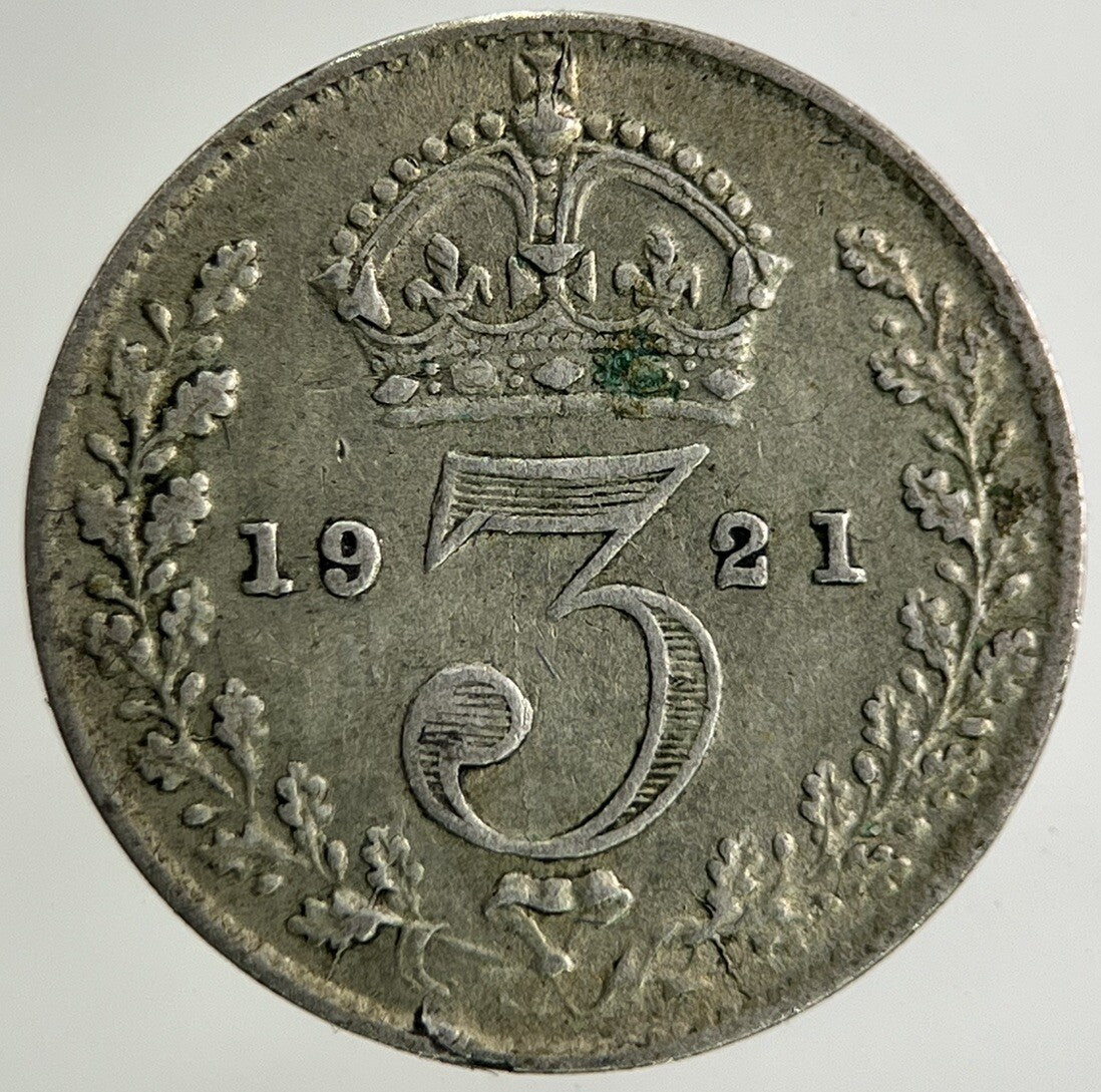 1921 George V Threepence Silver Coin | Fine Collectable Grade