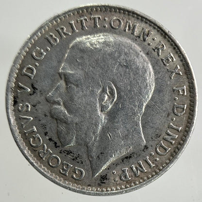 1915 George V Threepence Silver Coin | Fine Collectable Grade