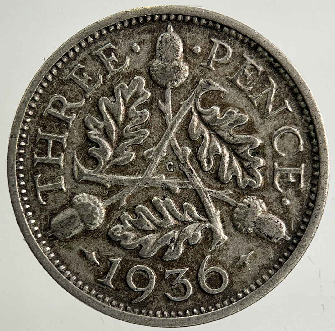 1936 George V Threepence Silver Coin | Fine Collectable Grade