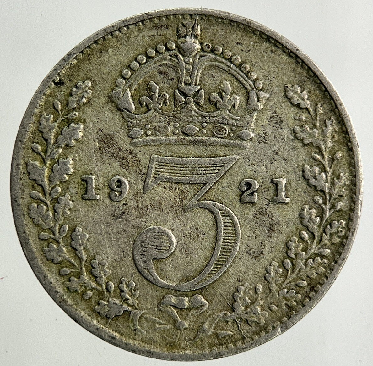 1921 George V Threepence Silver Coin | Fine Collectable Grade