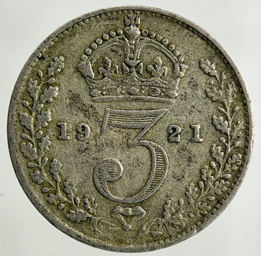 1921 George V Threepence Silver Coin | Fine Collectable Grade