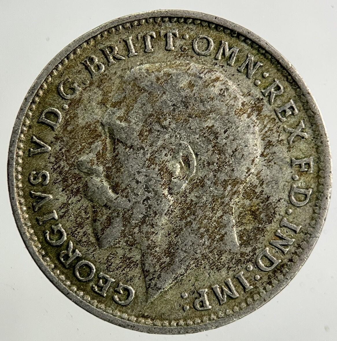 1921 George V Threepence Silver Coin | Fine Collectable Grade