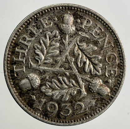 1932 George V Threepence Silver Coin | Fine Collectable Grade