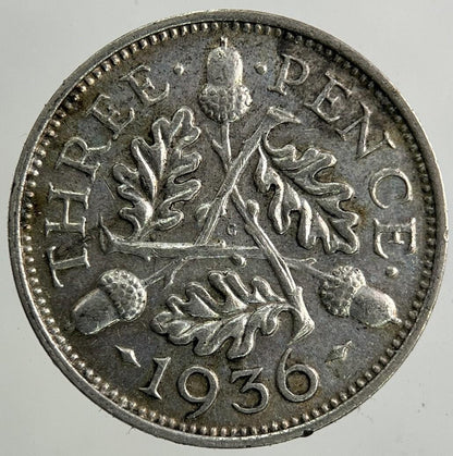1936 George V Threepence Silver Coin | Fine Collectable Grade