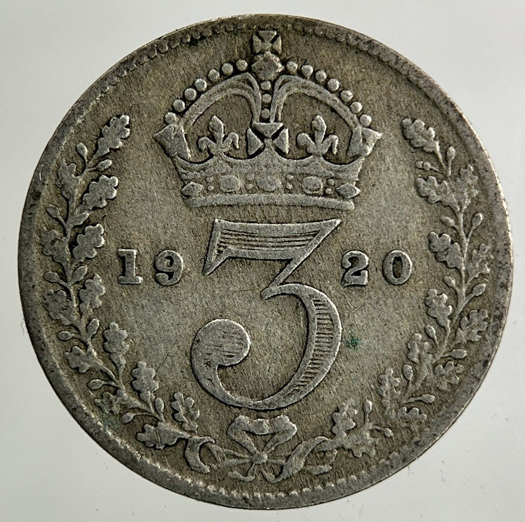 1920 George V Threepence Silver Coin | Fine Collectable Grade