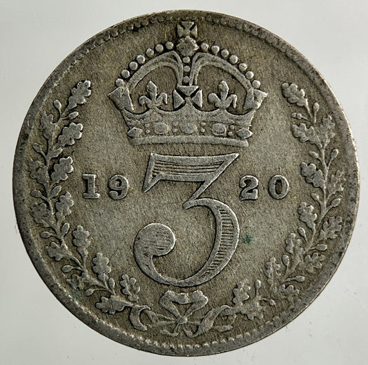 1920 George V Threepence Silver Coin | Fine Collectable Grade