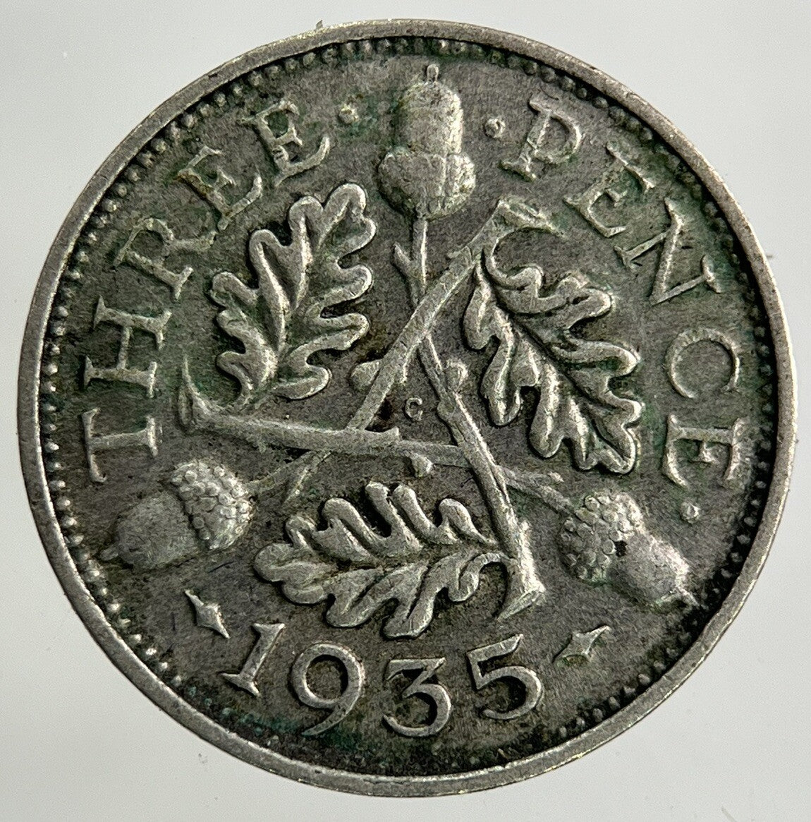 1935 George V Threepence Silver Coin | Fine Collectable Grade