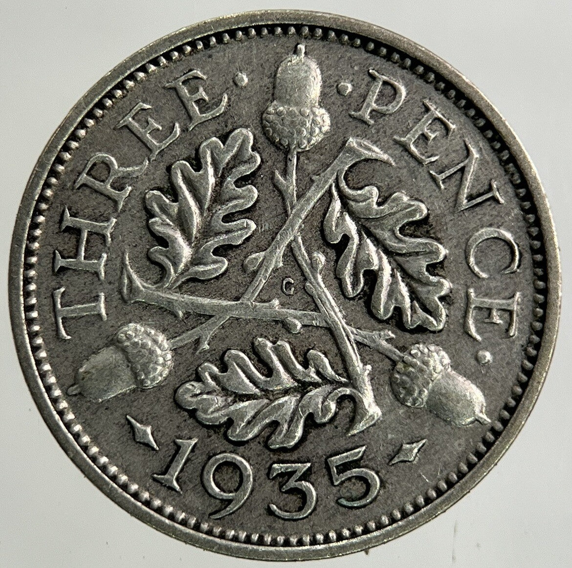 1935 George V Threepence Silver Coin | Fine Collectable Grade