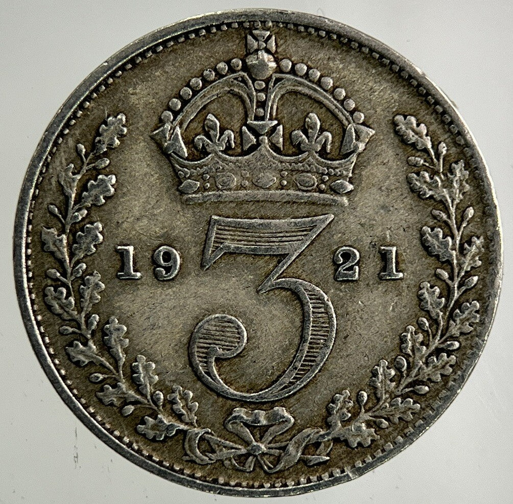 1921 George V Threepence Silver Coin | Fine Collectable Grade