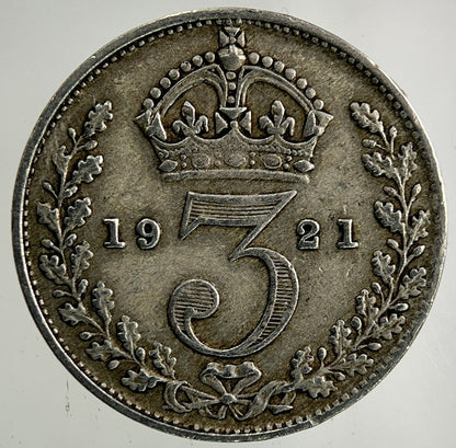 1921 George V Threepence Silver Coin | Fine Collectable Grade