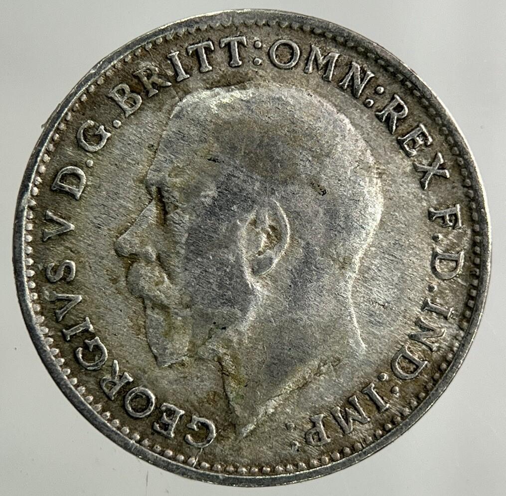1921 George V Threepence Silver Coin | Fine Collectable Grade
