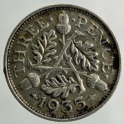 1935 George V Threepence Silver Coin | Fine Collectable Grade