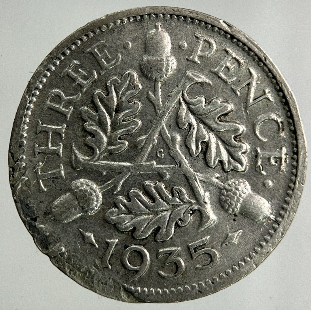 1935 George V Threepence Silver Coin | Collectable Grade