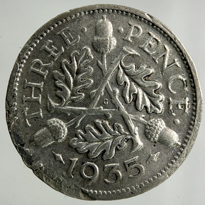 1935 George V Threepence Silver Coin | Collectable Grade