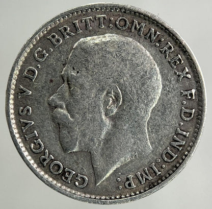 1918 George V Threepence Silver Coin | Fine Collectable Grade