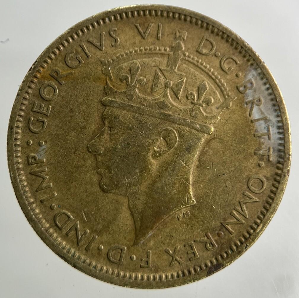 1947 West Africa Shilling Coin | Fine Collectable Grade