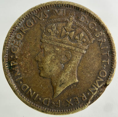 1947 West Africa Shilling Coin | Fine Collectable Grade