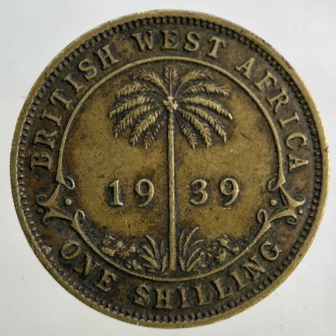 1939 West Africa Shilling Coin | Fine Collectable Grade