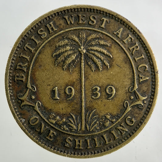 1939 West Africa Shilling Coin | Fine Collectable Grade