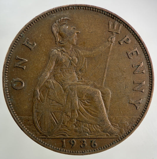 1936 George V One Penny Coin | Fine Collectable Grade