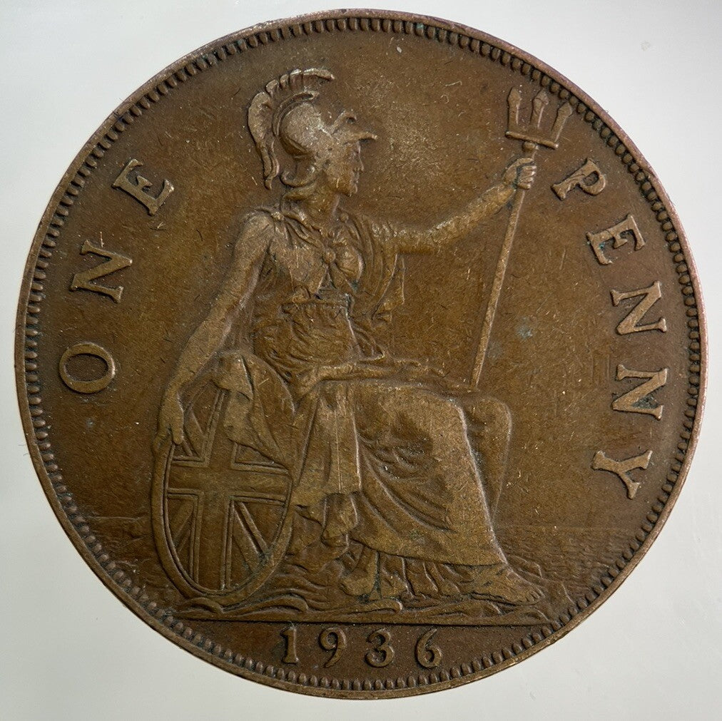 1936 George V One Penny Coin | Fine Collectable Grade