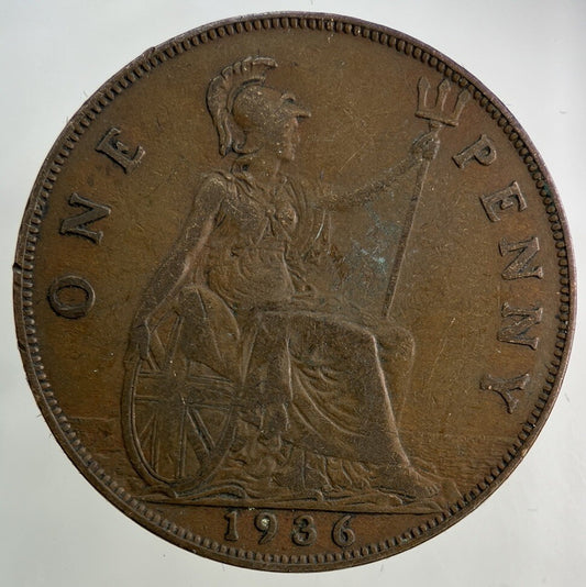 1936 George V One Penny Coin | Fine Collectable Grade