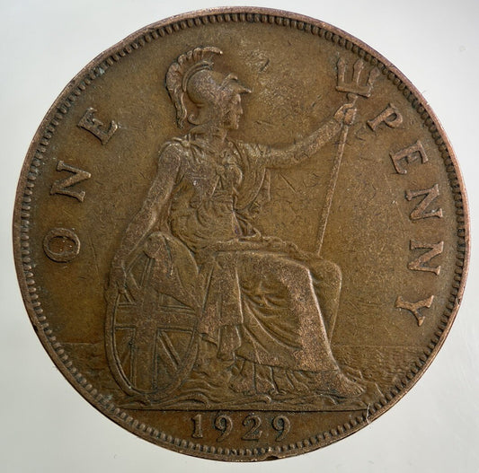 1929 George V One Penny Coin | Fine Collectable Grade