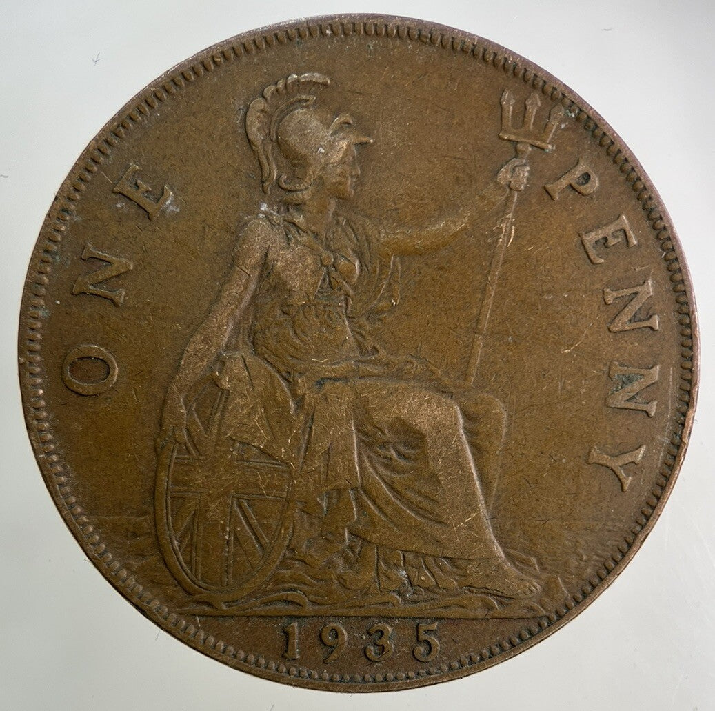 1935 George V One Penny Coin | Fine Collectable Grade