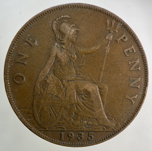 1935 George V One Penny Coin | Fine Collectable Grade