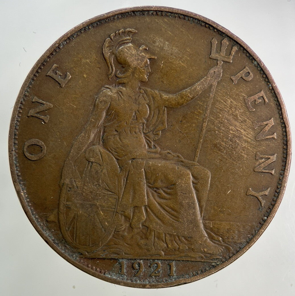 1921 George V One Penny Coin | Fine Collectable Grade