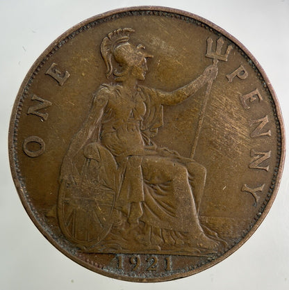 1921 George V One Penny Coin | Fine Collectable Grade